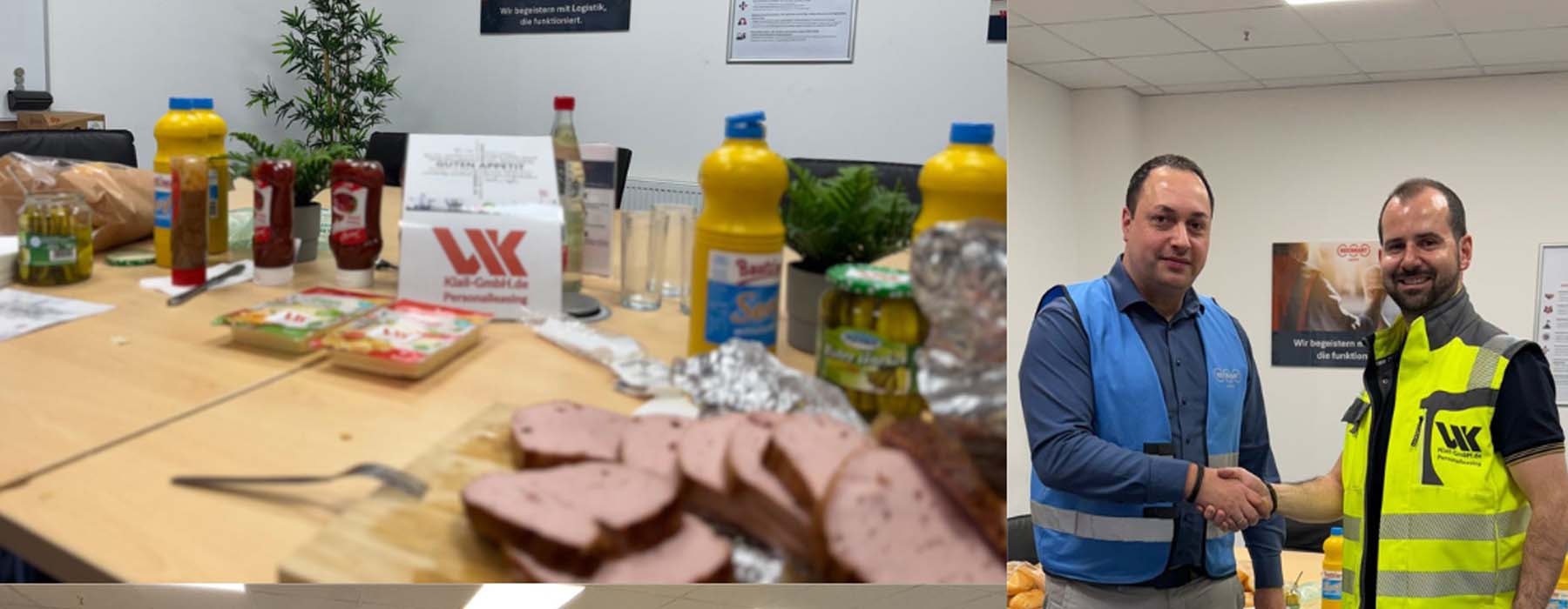 Brotzeit für die Mitarbeiter von Reichhart Logistik