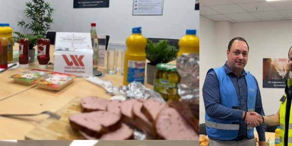 Brotzeit für die Mitarbeiter von Reichhart Logistik